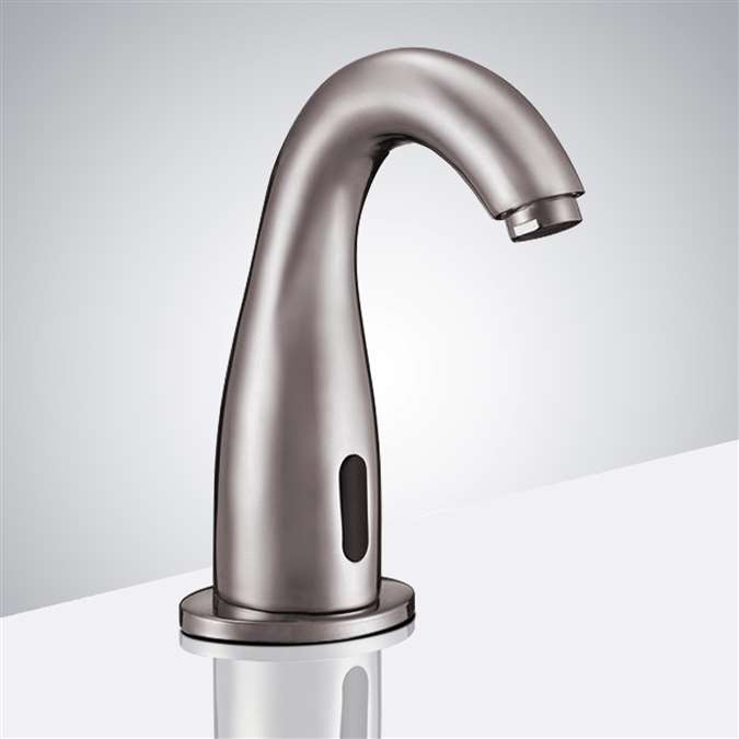 Plato Automatic Commercial Brushed Nickel Sensor Faucet 